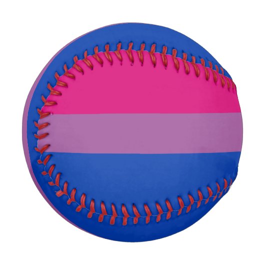 Bisexueller Stolz (Bi-Flagge) Baseball (Vorderseite Links)
