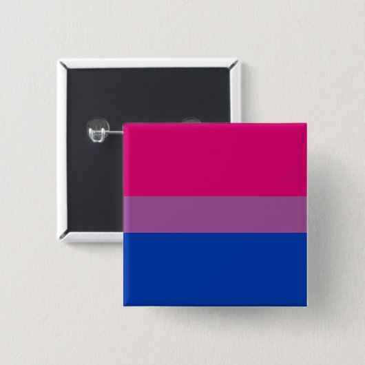 Bisexueller Stolz (Bi-Flagge) Button (Vorne & Hinten)