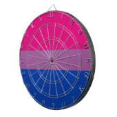 Bisexueller Stolz (Bi-Flagge) Dartscheibe (Vorderseite rechts)