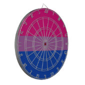 Bisexueller Stolz (Bi-Flagge) Dartscheibe (Vorderseite Links)