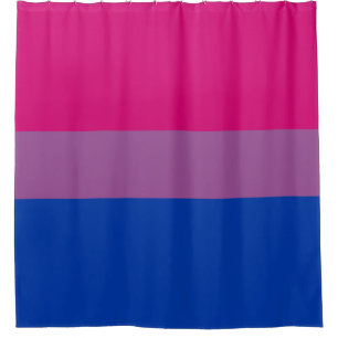 Bisexueller Stolz (Bi-Flagge) Duschvorhang