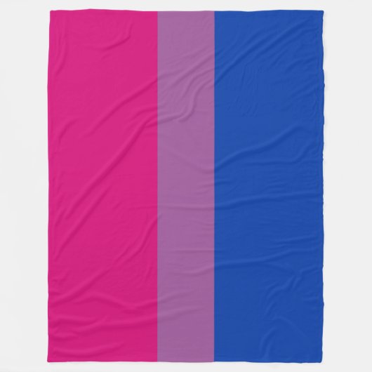 Bisexueller Stolz (Bi-Flagge) Fleecedecke (Vorderseite)