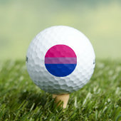 Bisexueller Stolz (Bi-Flagge) Golfball (Insitu T-Shirt)