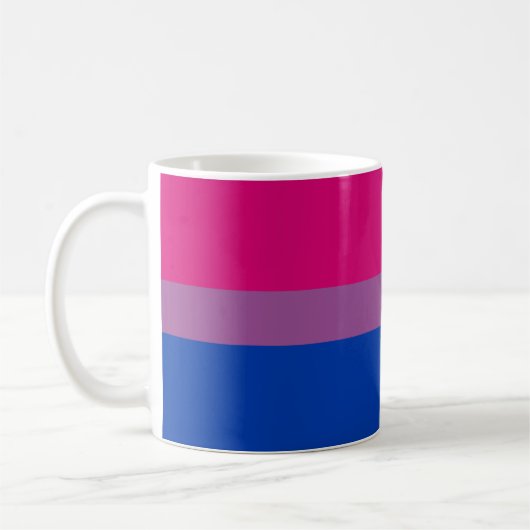 Bisexueller Stolz (Bi-Flagge) Kaffeetasse (Links)