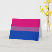 Bisexueller Stolz (Bi-Flagge) Karte (Gelbe Blume)