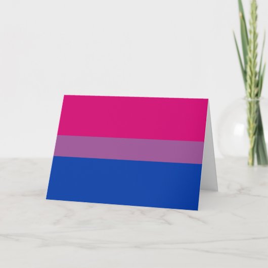 Bisexueller Stolz (Bi-Flagge) Karte (Vorderseite)