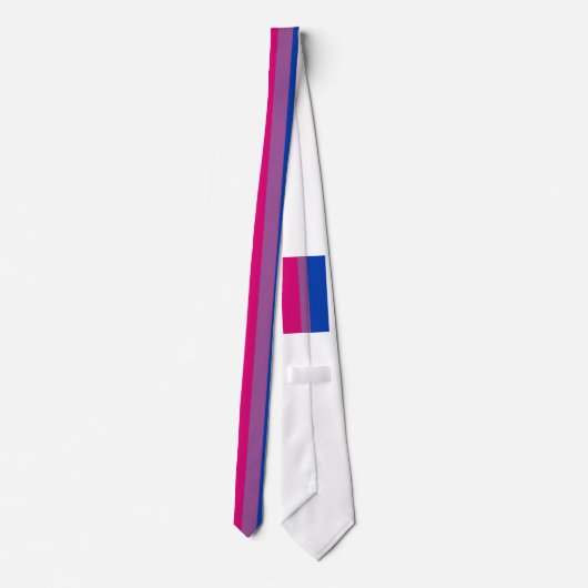 Bisexueller Stolz (Bi-Flagge) Krawatte (Rückseite)