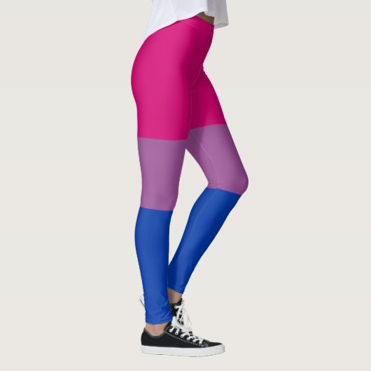 Bisexueller Stolz (Bi-Flagge) Leggings (Rechts)