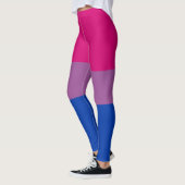 Bisexueller Stolz (Bi-Flagge) Leggings (Links)