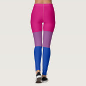 Bisexueller Stolz (Bi-Flagge) Leggings (Rückseite)