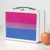 Bisexueller Stolz (Bi-Flagge) Metall Brotdose (Beispiel)