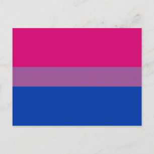 Bisexueller Stolz (Bi-Flagge) Postkarte