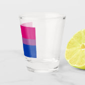 Bisexueller Stolz (Bi-Flagge) Schnapsglas (Rechts)
