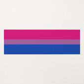 Bisexueller Stolz (Bi-Flagge) Yogamatte (Rückseite (Horizontal))