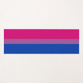 Bisexueller Stolz (Bi-Flagge) Yogamatte (Vorderseite (Horizontal))