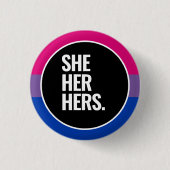 Bisexueller Stolz Button (Vorderseite)