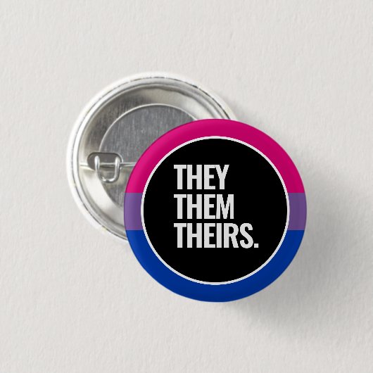 Bisexueller Stolz Button (Vorne & Hinten)