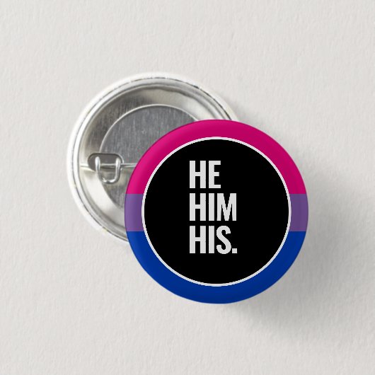Bisexueller Stolz Button (Vorne & Hinten)