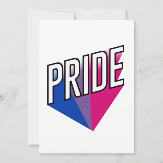 Bisexueller Stolz Feiertagskarte (Vorderseite)