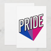 Bisexueller Stolz Feiertagskarte (Vorne/Hinten)
