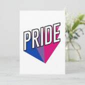 Bisexueller Stolz Feiertagskarte (Stehend Vorderseite)