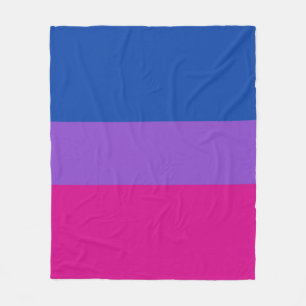 Bisexueller Stolz, fette Streifen, LGBTQ-PRIDE Fleecedecke