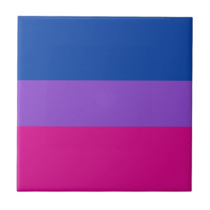 Bisexueller Stolz, fette Streifen, LGBTQ-PRIDE Fliese