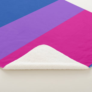 Bisexueller Stolz, fette Streifen, LGBTQ-PRIDE Sherpadecke
