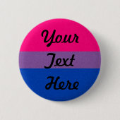 Bisexueller Stolz Flag gefärbt Hintergrund Button (Vorderseite)