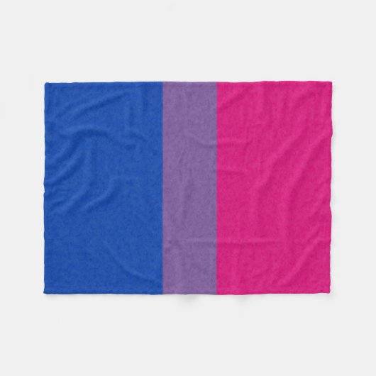 Bisexueller Stolz Flag gefärbt Hintergrund Fleecedecke (Vorderseite (Horizontal))