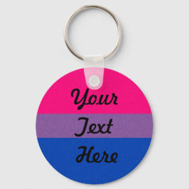 Bisexueller Stolz Flag gefärbt Hintergrund Schlüsselanhänger