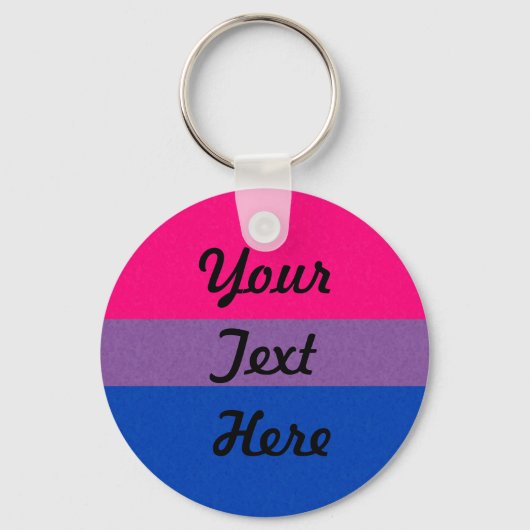 Bisexueller Stolz Flag gefärbt Hintergrund Schlüsselanhänger (Vorderseite)