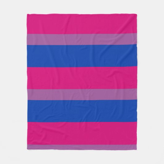 Bisexueller Stolz! Fleecedecke (Vorderseite)