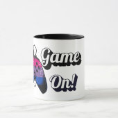Bisexueller Stolz Game On Tiger Pfoten Controller  Tasse (Zentrum)