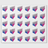 Bisexueller Stolz Geschenkpapier (Flach)