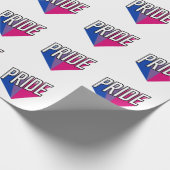 Bisexueller Stolz Geschenkpapier (Ecke)