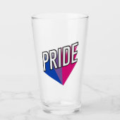 Bisexueller Stolz Glas (Vorderseite)
