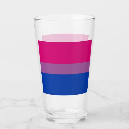 Bisexueller Stolz! Glas (Rückseite)