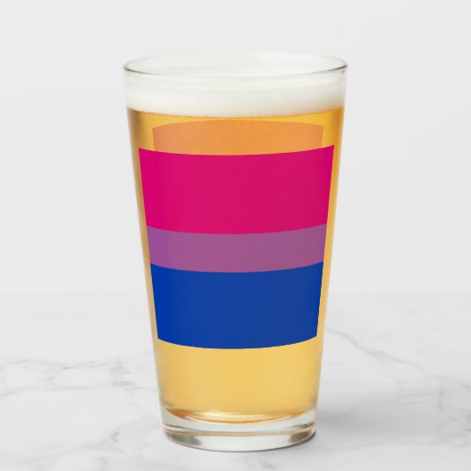 Bisexueller Stolz! Glas (Vorne (Gefüllt))