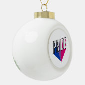 Bisexueller Stolz Keramik Kugel-Ornament (Links)