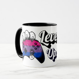 Bisexueller Stolz Level Up Tiger Pfote Controller  Tasse