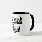 Bisexueller Stolz Level Up Tiger Pfote Controller  Tasse (VorderseiteRechts)