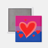 Bisexueller Stolz Magnet (Vorderseite/Rückseite)