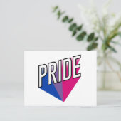 Bisexueller Stolz Postkarte (Stehend Vorderseite)