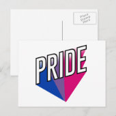 Bisexueller Stolz Postkarte (Vorne/Hinten)