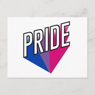 Bisexueller Stolz Postkarte