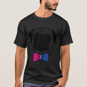 Bisexueller Stolz Pug Hund LGBT Fliege Hemd 725 T-Shirt