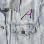 Bisexueller Stolz "Scharlachrot" des Buchstabe-A Button (Beispiel)