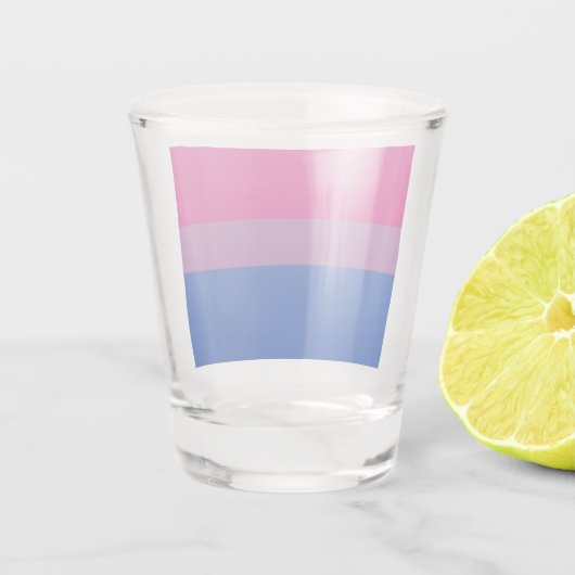 Bisexueller Stolz! Schnapsglas (Rückseite)