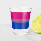 Bisexueller Stolz! Schnapsglas (Vorderseite)